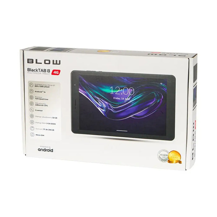 Tablet Blow BlackTAB8 Unisoc T310 3 GB RAM 32 GB Black - Таблети<<<Електроника Телефони и таблети<<<Компютри|