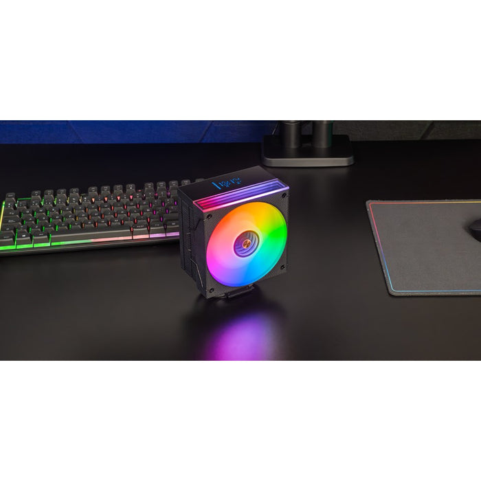 Mars Gaming MCPU-LCD Processor Air cooler 12 cm Black 1 pc(s)