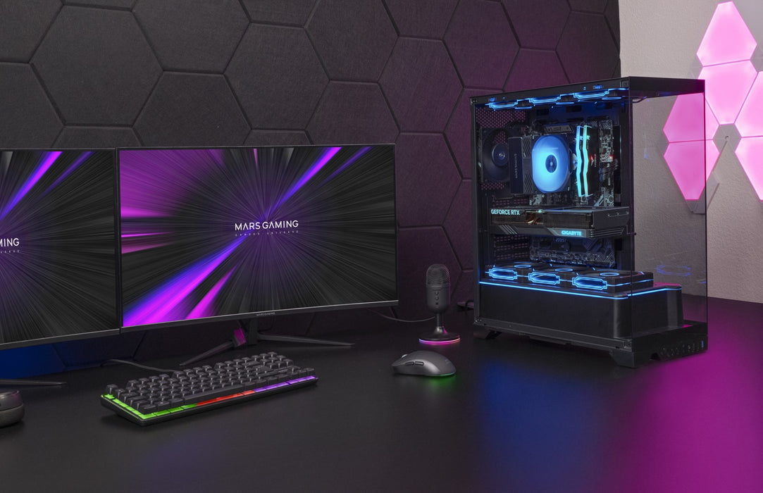 ATX Semi-tower Box Mars Gaming MCPRISMA Black