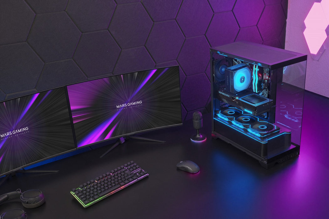 ATX Semi-tower Box Mars Gaming MCPRISMA Black