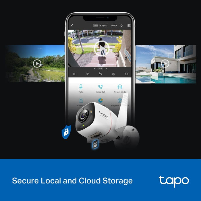 TP-LINK Camera Tapo C325WB Wi-Fi Outdoor Security 2K QHD, White EU