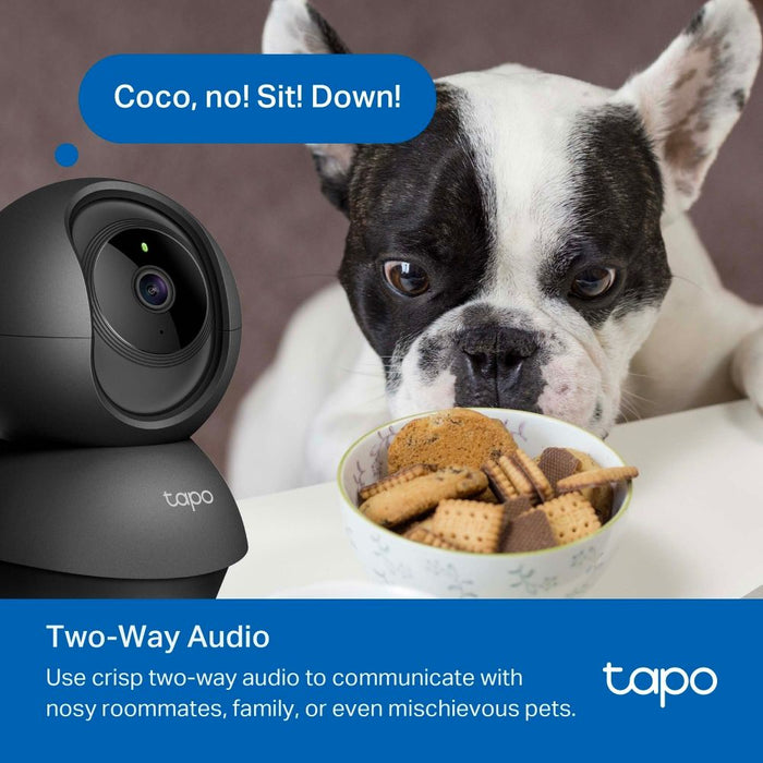 TP-Link Camera Tapo C201 Wi-Fi Indoor Pan/Tilt Security 1080p, 360 Degrees, Black EU