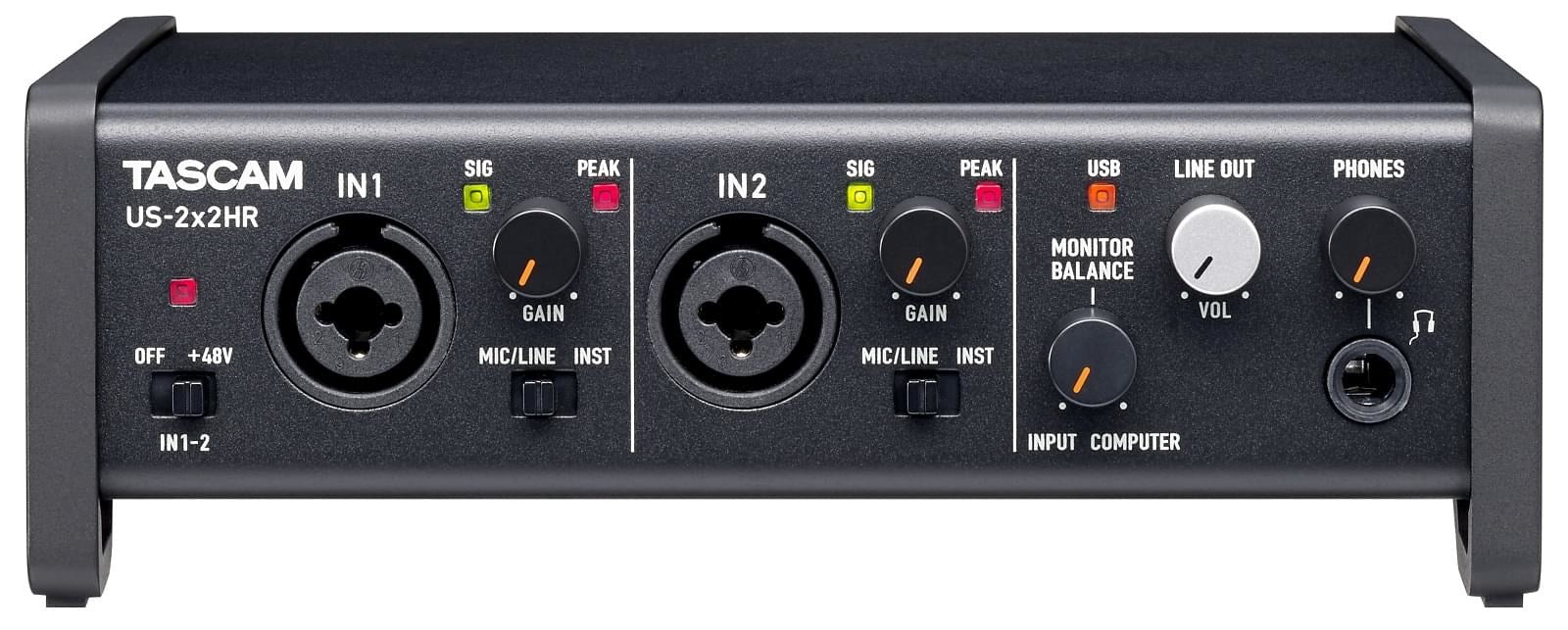 Tascam US-2X2HR recording audio interface