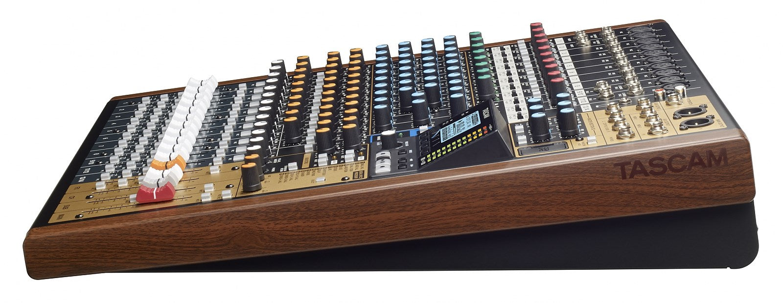 Tascam MODEL 16 audio mixer 16 channels 20 - 30000 Hz Black, Gold, Wood
