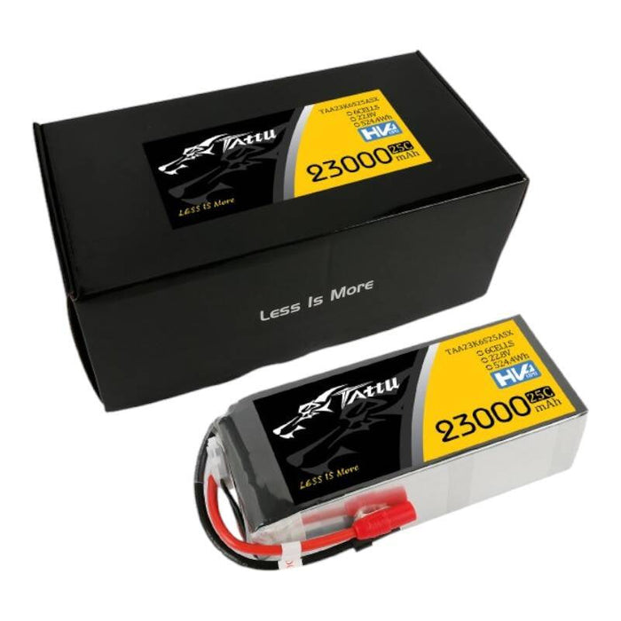 Tattu 23000mAh 22.8V 25C 6S1P Lipo Battery Pack With XT150 + AS150 - Lithium and NiMH<<<Batteries<<<RC