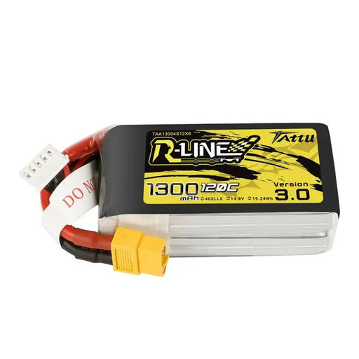 Tattu R-Line Version 3.0 1300mAh 14.8V 120C 4S1P XT60 battery - Lithium and NiMH<<<Batteries<<<RC models<<<InnproXML