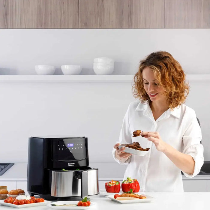 Taurus AF1450XD Single 5 L Stand-alone 1450 W Hot air fryer Black Stainless steel - FryersAGD-FRY<<<Home Appliance