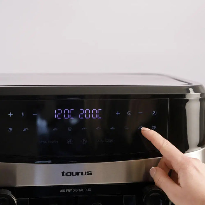 Taurus Air Fry Digital Duo Double 9 L 2200 W Hot air fryer Black - FryersAGD-FRY<<<Home Appliance