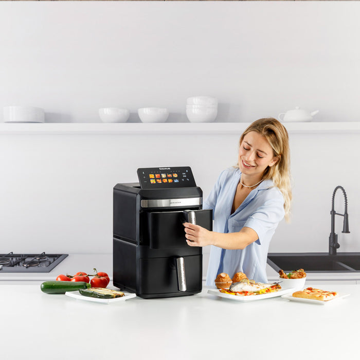 Taurus Air Duo Slim oil-free fryer with two baskets