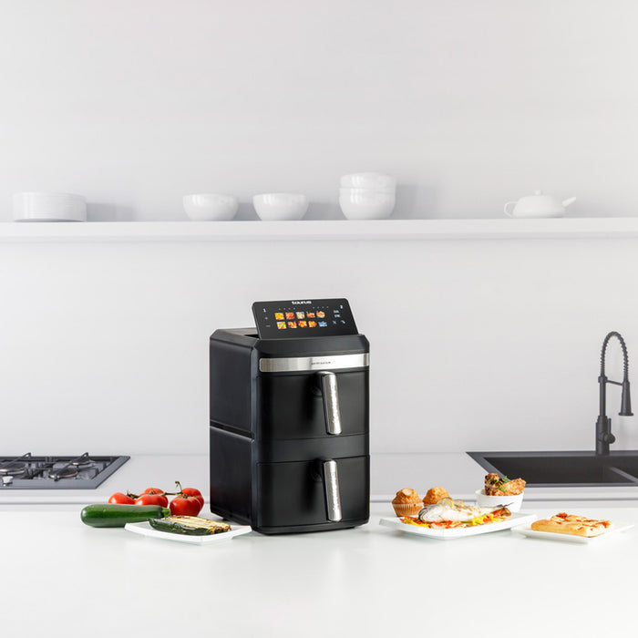 Taurus Air Duo Slim oil-free fryer with two baskets