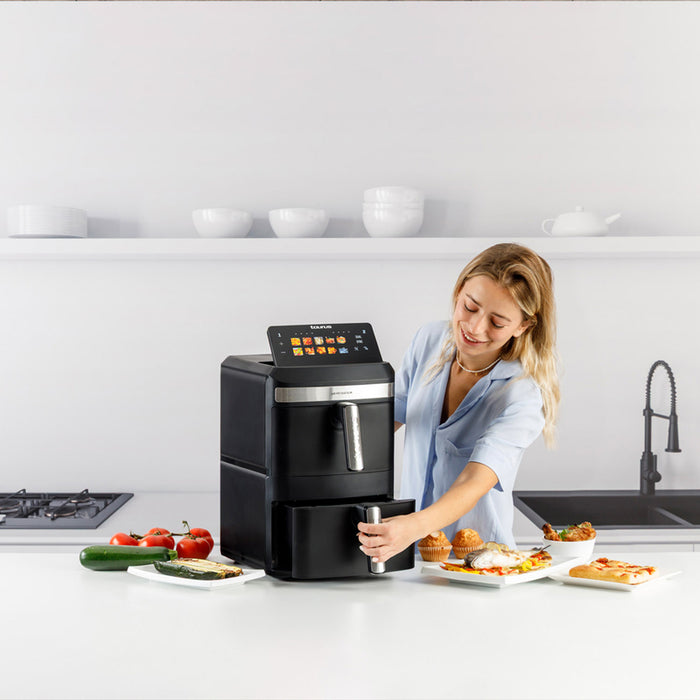 Taurus Air Duo Slim oil-free fryer with two baskets
