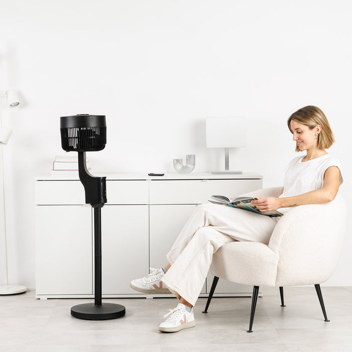 Freestanding Fan Taurus BOREAL 3D Black 24 W