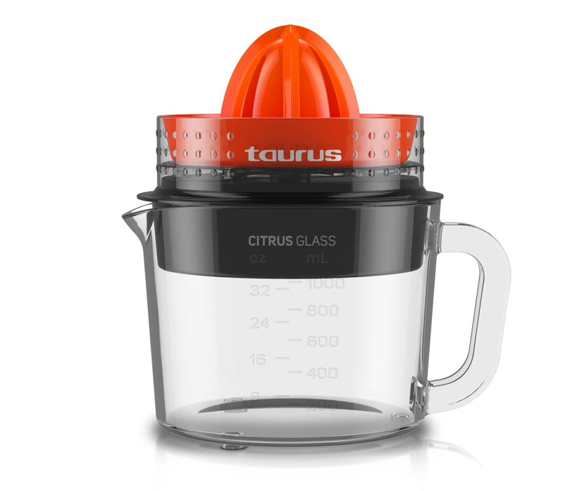 CITRUS PRESS TAURUS CITRUS GLASS 30 W, BLACK/ORANGE