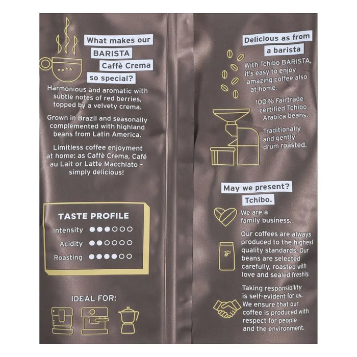 Tchibo Barista Caffe Crema bean coffee 1 kg - Coffee BeansKIH-KZI<<<Coffee & TeaKIH<<<ActionPL