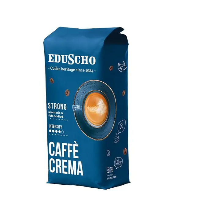 TCHIBO EDUSCHO CREMA STRONG coffee beans 1000G - Coffee BeansKIH-KZI<<<Coffee & TeaKIH<<<ActionPL