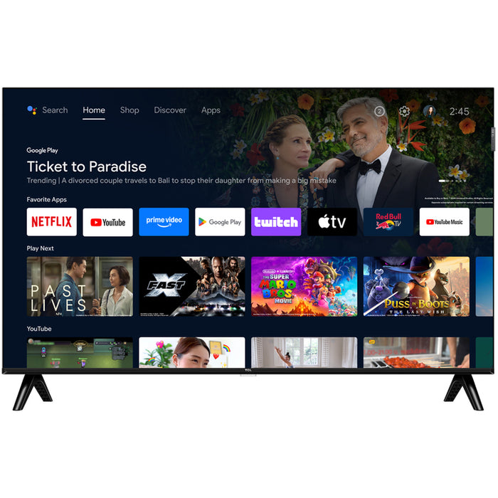 TV TCL 32S41K QLED SMART TV, ANDROID TV, 32.0 ", 80.0 cm