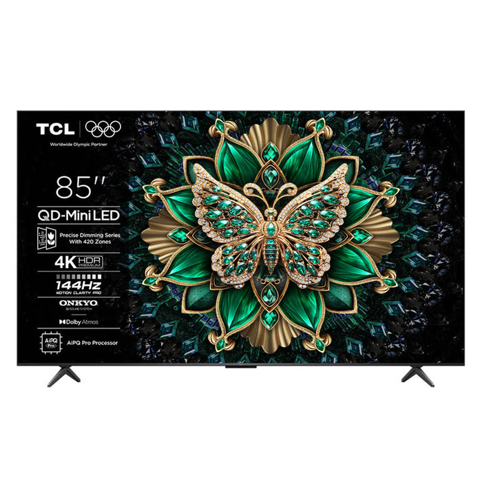 TV TCL 85MQLED75K 4K Ultra HD QD-Mini LED SMART TV, GOOGLE TV, 85.0 ", 215.0 cm