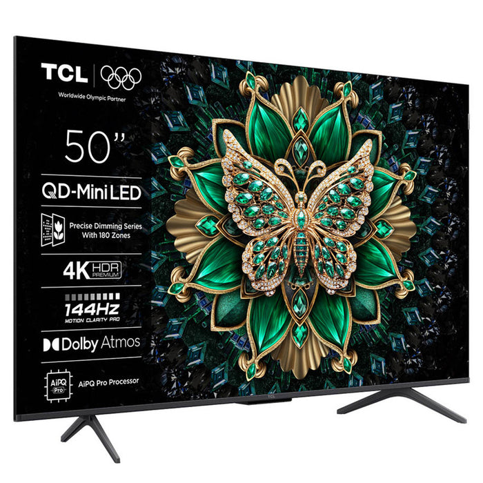 TV TCL 50MQLED75K 4K Ultra HD QD-Mini LED SMART TV, GOOGLE TV, 50.0 ", 126.0 cm