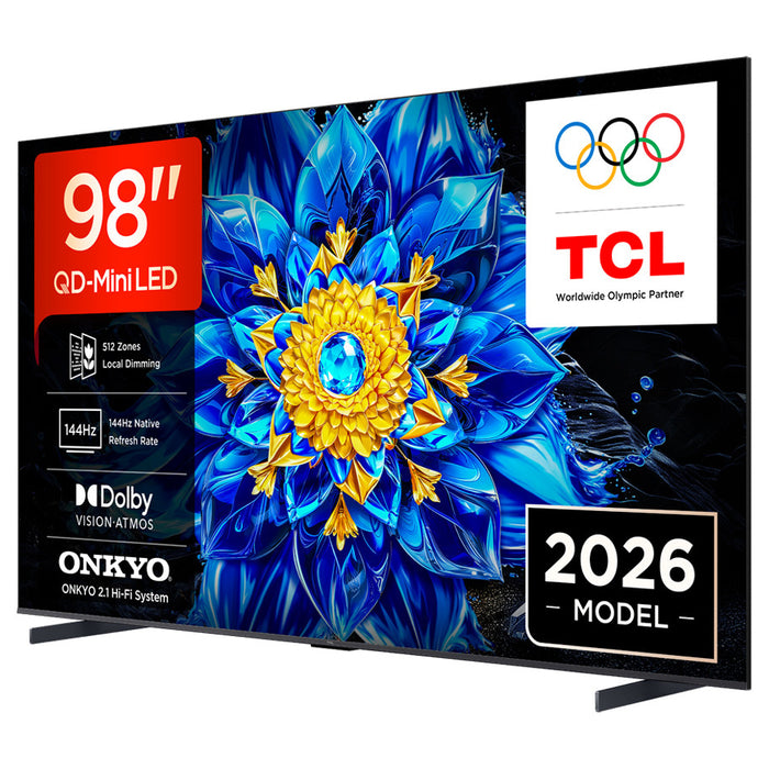 TV TCL 98P8L 4K ULTRA HD QD-Mini LED SMART TV, GOOGLE TV, 98.0 ", 248.0 cm