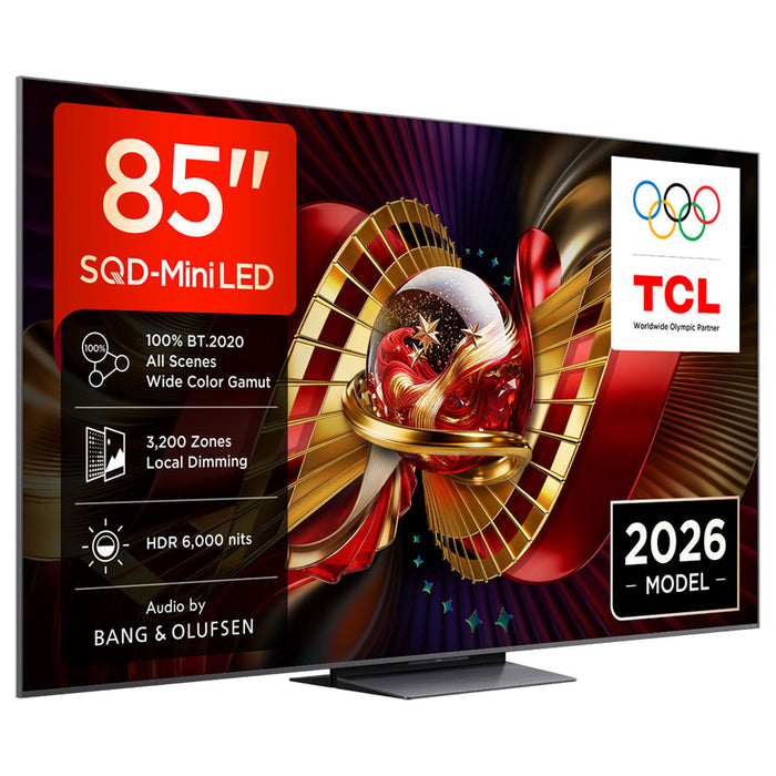 TV TCL 85C8L 4K ULTRA HD SQD-Mini LED SMART TV, 85.0 ", 215.0 cm
