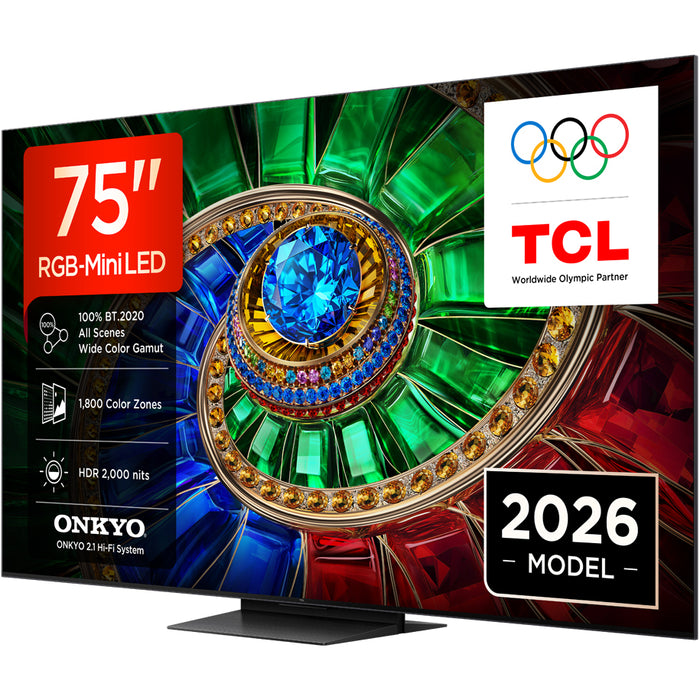 TV TCL 75RM7L 4K ULTRA HD RGB-Mini LED SMART TV, 75.0 ", 189.0 cm