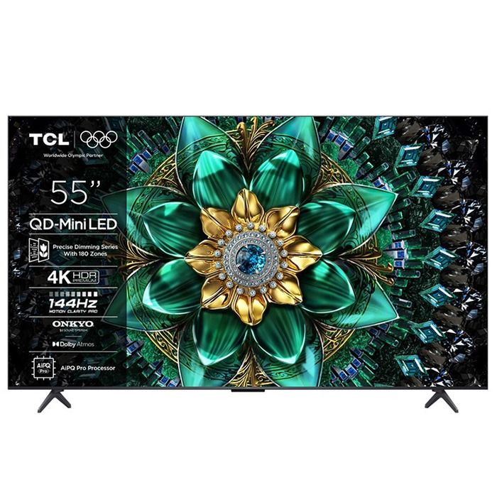 TV TCL 55Q6C, 55"(139 cm), QD-Mini LED, 4K Ultra HD, Smart TV, Google TV