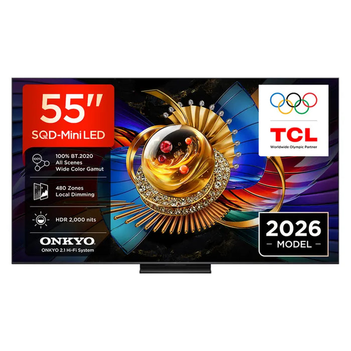 TV TCL 55Q7D, 55"(139 cm), SQD-Mini LED, 4K Ultra HD, Smart TV, Google TV