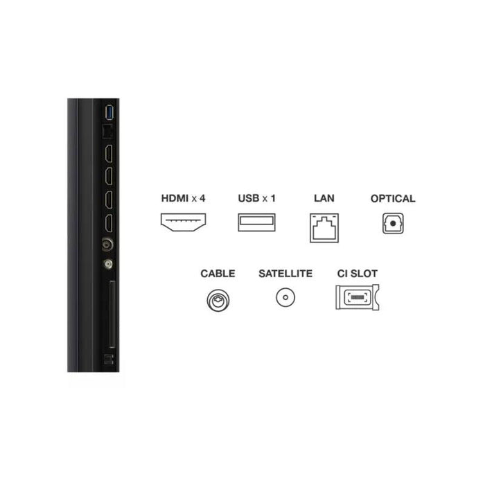 TV TCL 75Q6C, 75"(189 cm), QD-Mini LED, 4K Ultra HD, Smart TV, Google TV