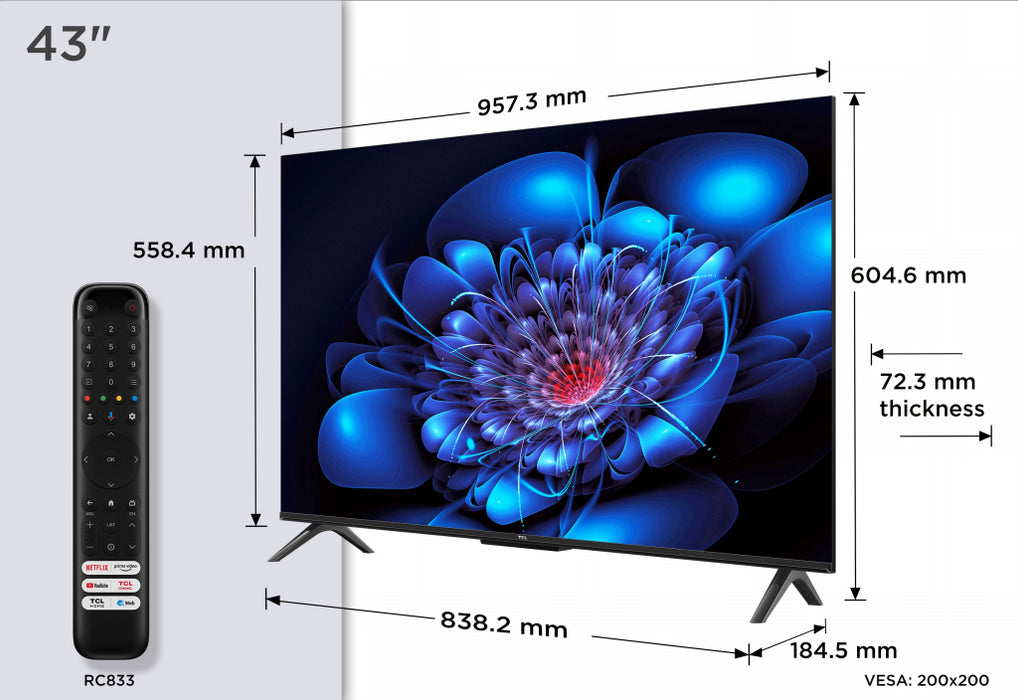 TV TCL LED 43P69K