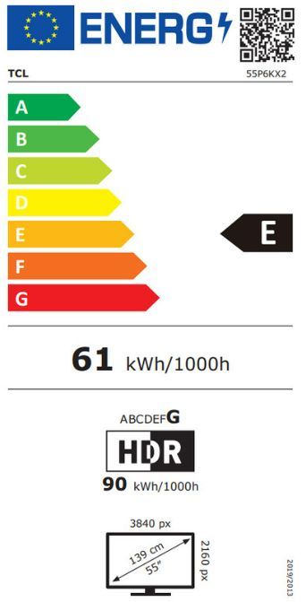 TV TCL LED 55P6K