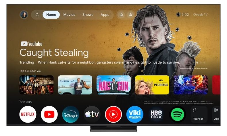 TV TCL 65Q7D, 65"(164 cm), SQD-Mini LED, 4K Ultra HD, Smart TV, Google TV