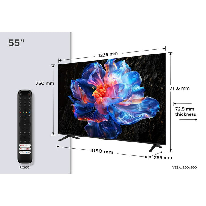 Smart TV TCL 55V6C 4K Ultra HD 55" HDR D-LED HDR10 Direct-LED Dolby Vision