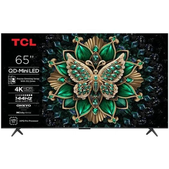 TV TCL 65C6K, 65" QD-MiniLED, 4K Ultra HD, ONKYO 2.1 Hi-Fi System
