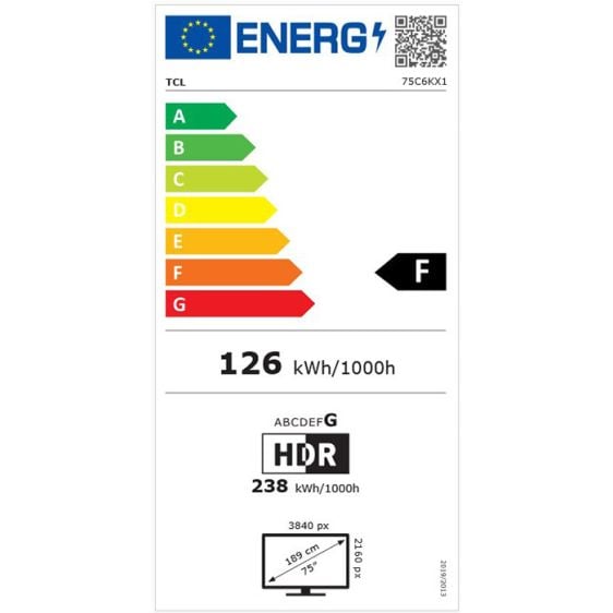 TV TCL 75C6K, 75" QD-MiniLED, 4K Ultra HD, ONKYO 2.1 Hi-Fi System