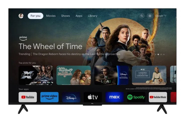 TCL T7B 55T7B TV 139.7 cm (55") 4K Ultra HD Smart TV Wi-Fi Black, Titanium 600 cd/m²