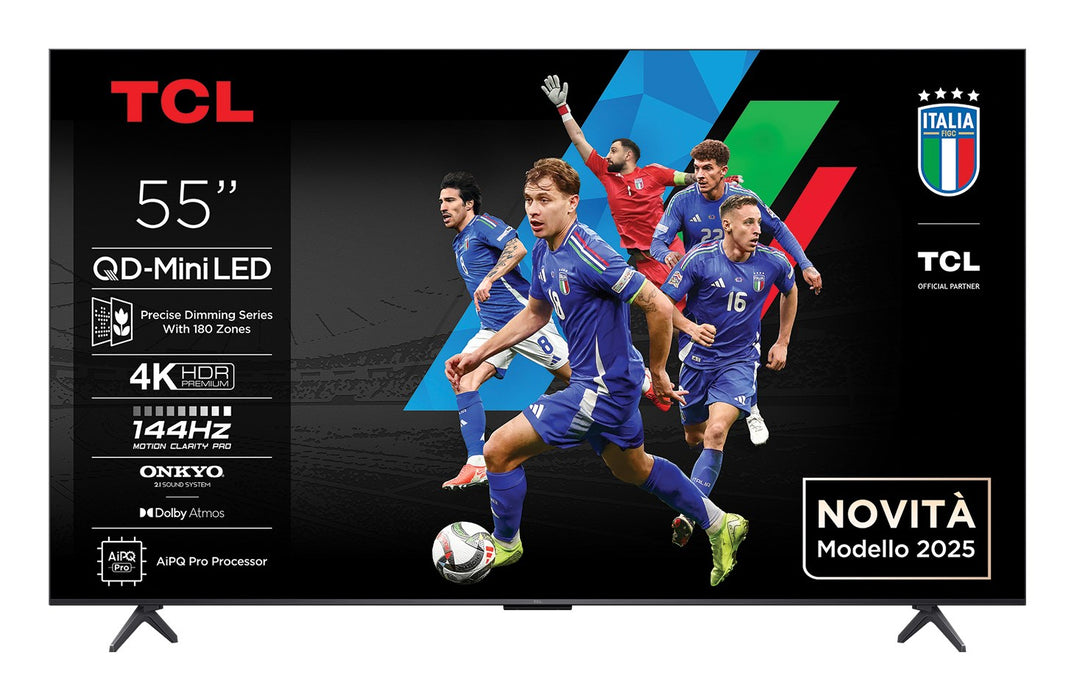 TV TCL 55Q6C, 55"(139 cm), QD-Mini LED, 4K Ultra HD, Smart TV, Google TV