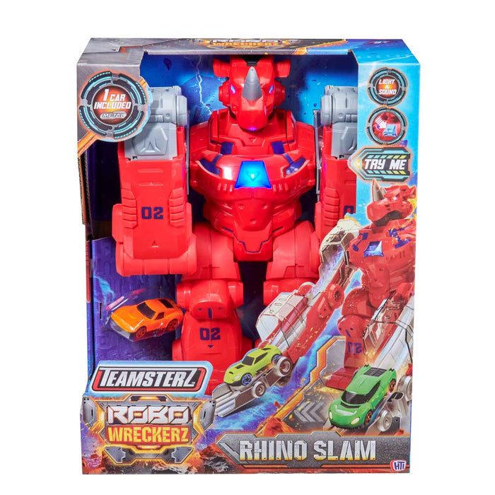 HTI TEAMSTERZ Robo Wreckerz Rhino Launcher with Car