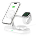Tech-Protect A12 3in1 MagSafe Inductive Charger for Smartphone/Headphones/Smartwatch - White - Cell phone USB