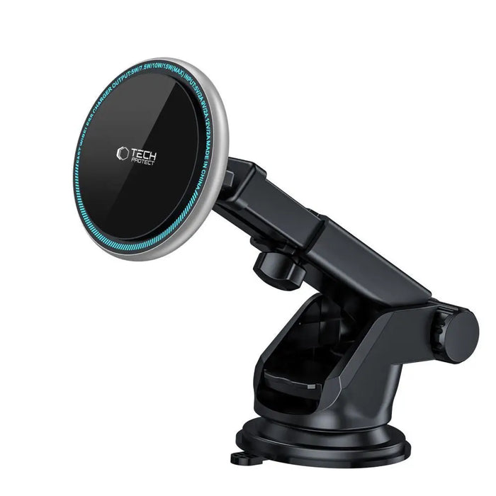 Tech-Protect A2 Car Phone Holder with MagSafe 15W Inductive Charger for Cockpit - Black - Cell phone USB