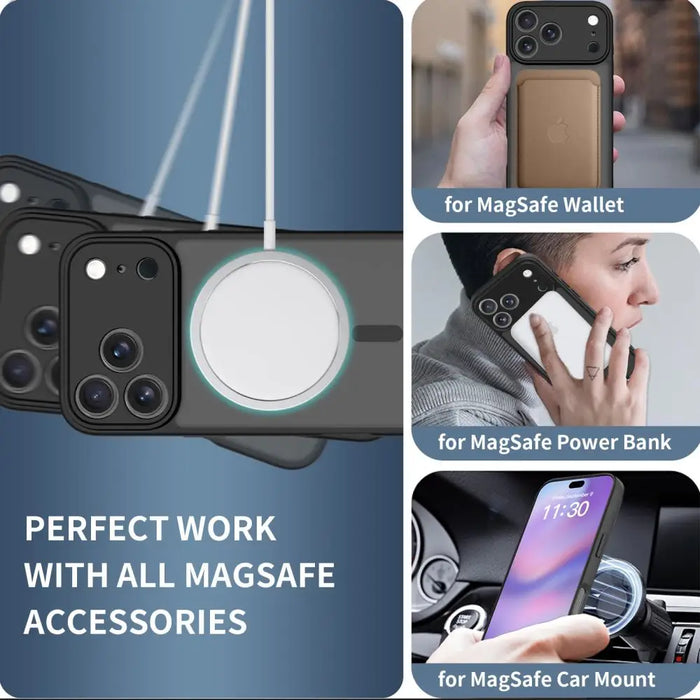 Tech-Protect BasicMag MagSafe Case for iPhone 17 Pro Max - Matte Black - Cell phone cases and covers<<<HurtelXML