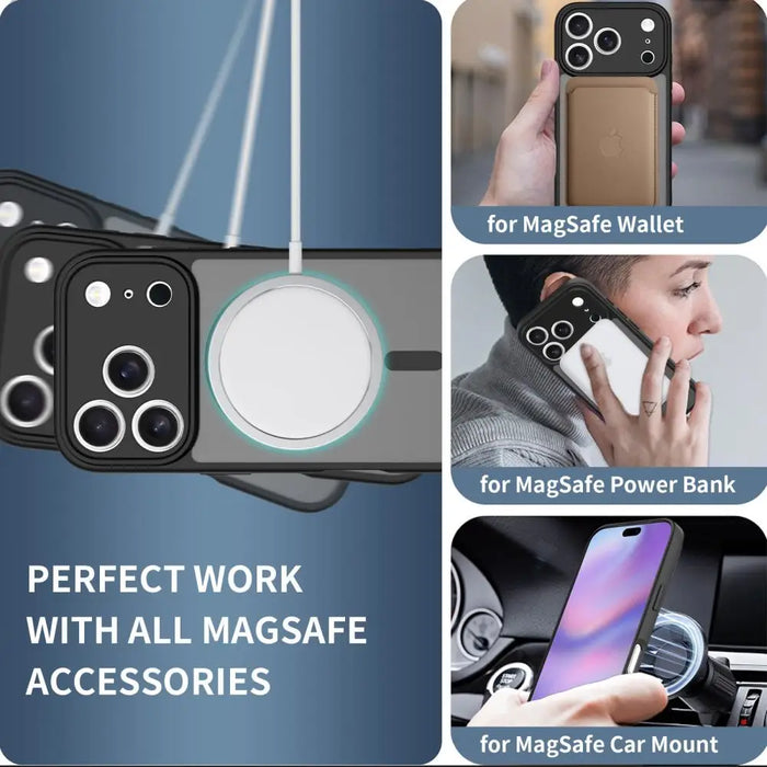 Tech-Protect BasicMag MagSafe Case for iPhone 17 Pro Max - Matte Black - Cell phone cases and covers<<<HurtelXML