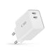 Tech-Protect C35W charger 2x USB-C PD 35W - white - Cell phone USB charger<<<HurtelXML
