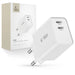 Tech-Protect C35W charger 2x USB-C PD 35W - white - Cell phone USB charger<<<HurtelXML