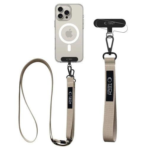 Tech-Protect C65 Rope Crossbody Leash - Beige - Other cell phone equipment<<<HurtelXML