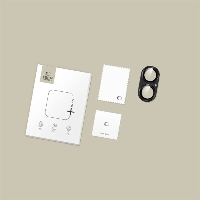 Tech-Protect Camfull Fit+ Camera Cover for iPhone 17 - Black - Cell phone tempered glass<<<HurtelXML