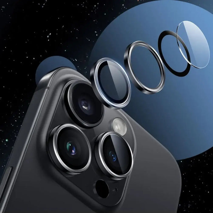 Tech-Protect Camring Fit+ Camera Cover for iPhone 14 Pro / Max / 15 Pro / Max / 16 Pro / Max / 17 Pro / Max - Clear