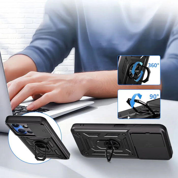 Tech-Protect CamShield Pro Case for Xiaomi Redmi 15C - Black - Cell phone cases and covers<<<HurtelXML