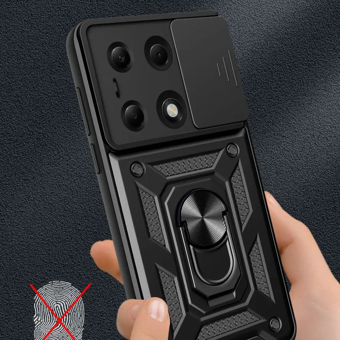 Tech-Protect CamShield Pro Case for Xiaomi Redmi Note 13 Pro 4G / LTE / Poco M6 Pro 4G / LTE - Black - Cell phone cases