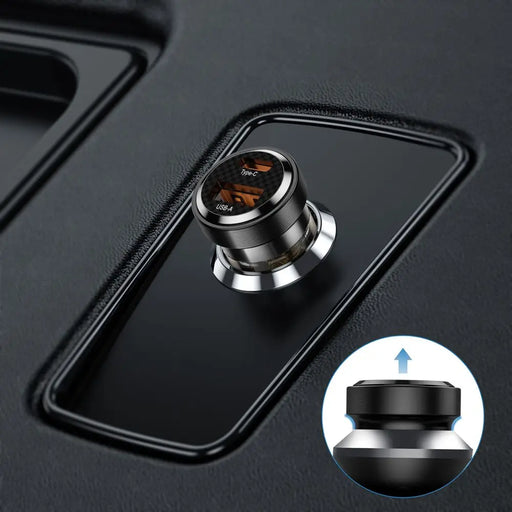 Tech-Protect CC30W Car Charger USB-C PD 30W / USB-A QC 3.0 - Black - Cell phone USB charger<<<HurtelXML