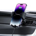Tech-Protect CM15W-V1 Car Phone Holder with 15W Inductive Charger for Cockpit/Air Vent - Black - Cell phone USB